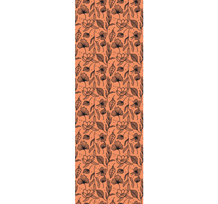 Papel pintado flores interior con motivos florales - TenVinilo