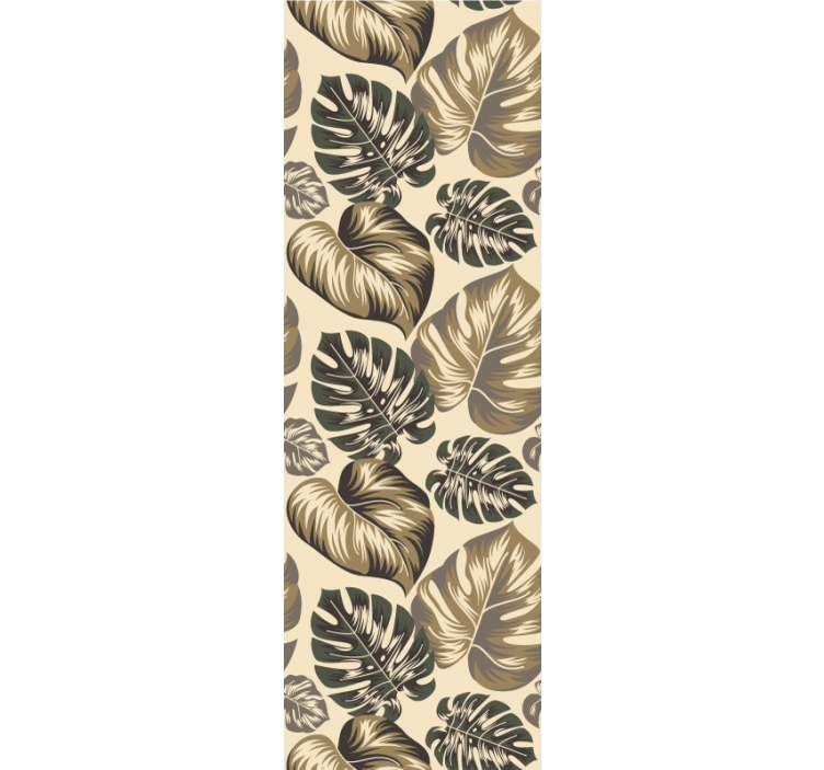 Papel pintado hojas follaje monocromático - TenVinilo