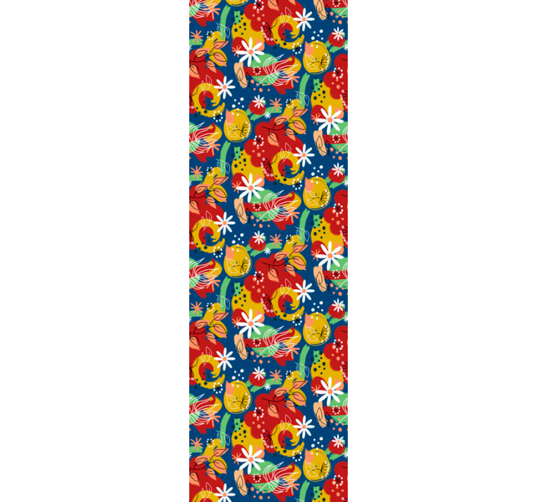 Papel pintado abstracto salpicadura de fruta - TenVinilo