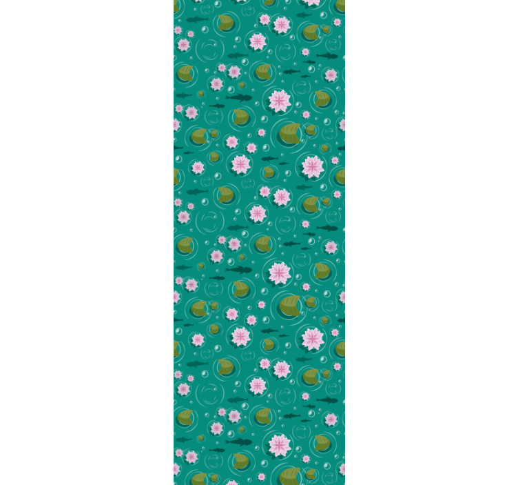Papel pintado naturaleza flores acuáticas - TenVinilo