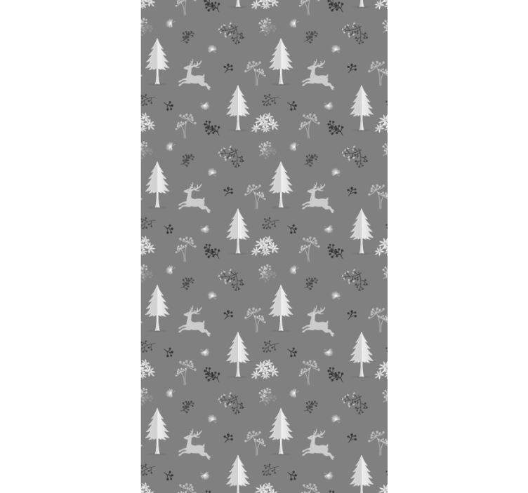 Papel pintado navidad motivo de paisaje de invierno - TenVinilo