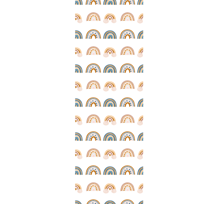 Papel pintado bebé patrón de arcos de arcoíris - TenVinilo