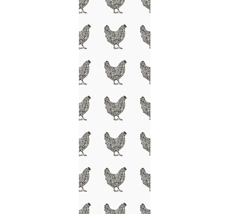 Papel pintado animal patrón de aves de corral - TenVinilo