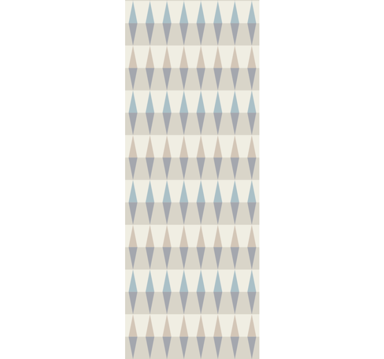 Papel pintado geométrico patrón de diamante estilizado - TenVinilo