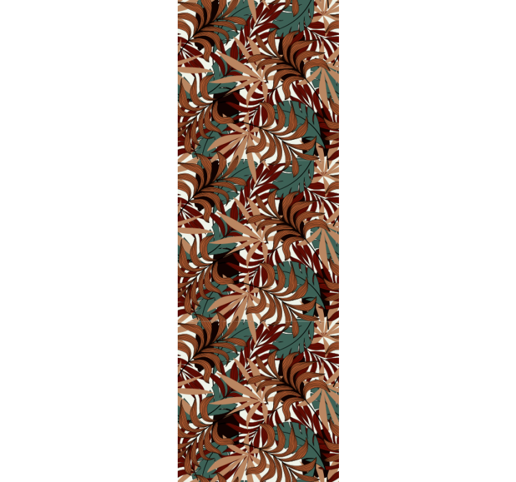 Papel pintado hojas mural botánico abstracto - TenVinilo