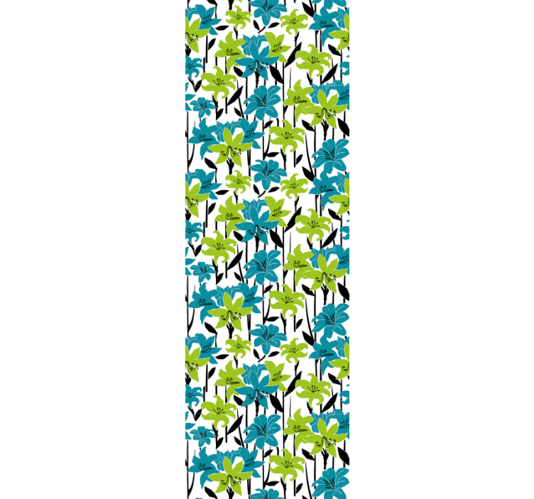 Papel pintado flores colorida floración floral - TenVinilo