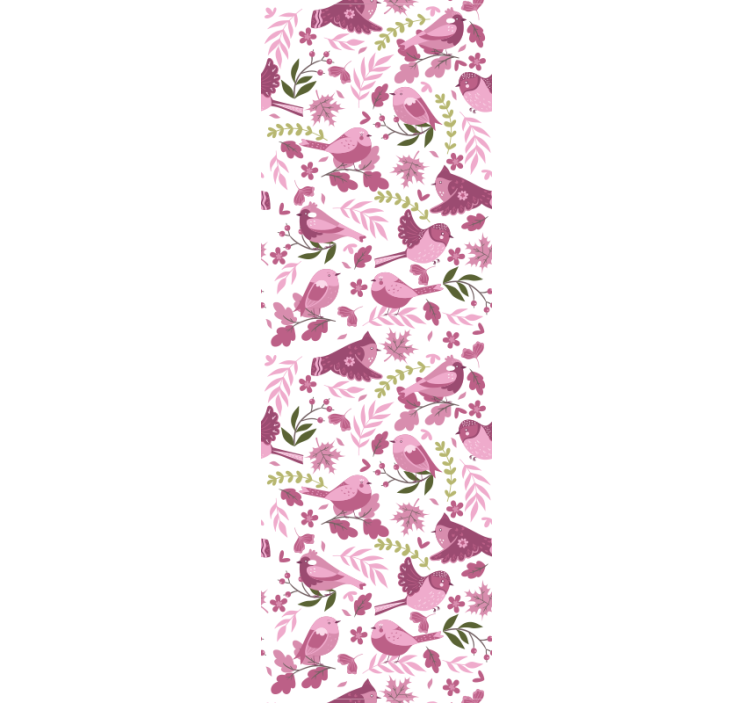 Papel pintado pájaros ilustración de pájaro - TenVinilo