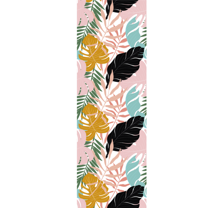 Papel pintado hojas surtido de follaje exótico - TenVinilo
