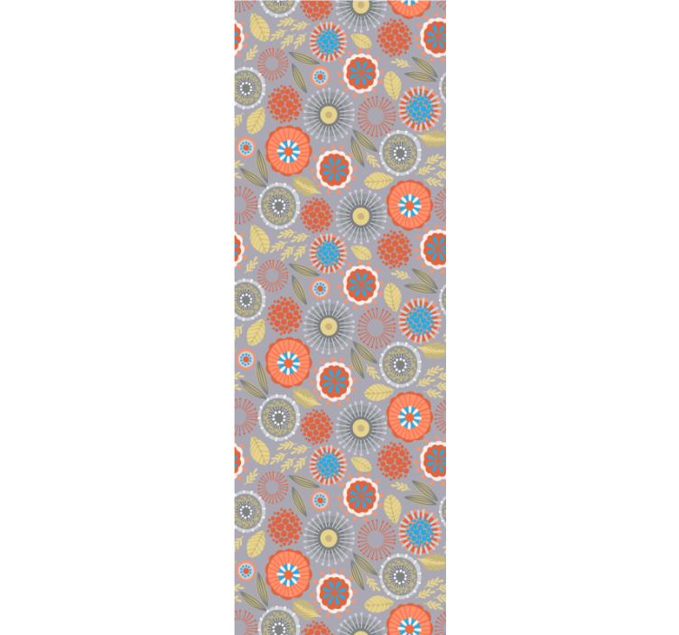 Papel pintado flores estallido floral - TenVinilo