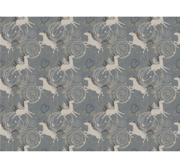 Papel pintado animales unicornios encantados - TenVinilo