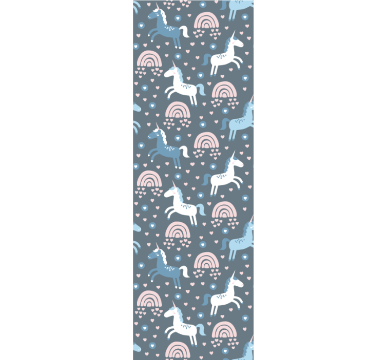 Papel pintado animal motivo de arcoiris de jirafa - TenVinilo