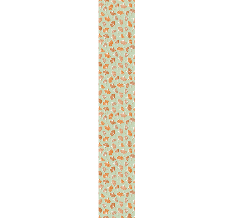 Papel pintado hojas patrón de hoja de gingko - TenVinilo