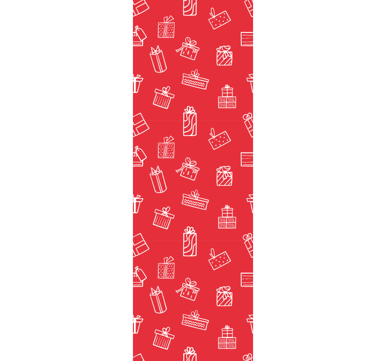 Papel pintado navidad motivo de patrón de regalo - TenVinilo