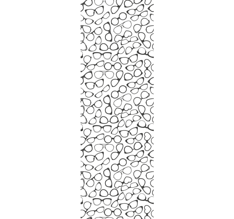 Papel pintado geométrico patrón de gafas - TenVinilo