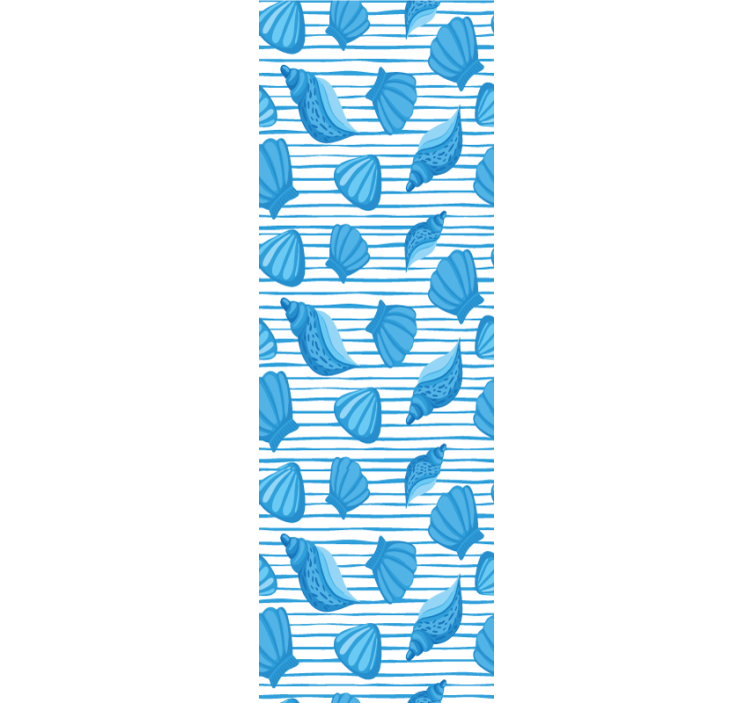 Papel pintado naturaleza patrones de conchas marinas - TenVinilo