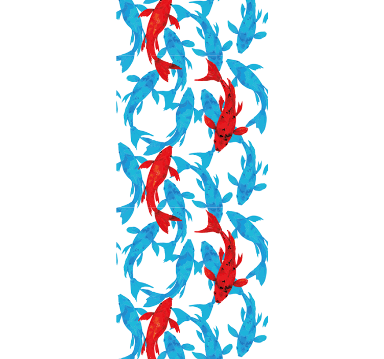 Papel pintado peces danza acuática - TenVinilo