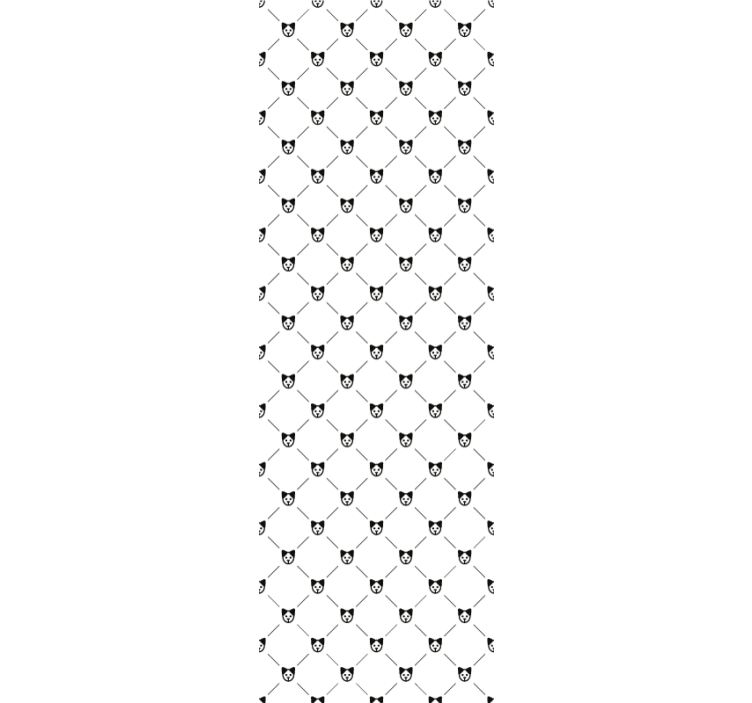 Papel pintado gatos patrón de silueta de gato - TenVinilo