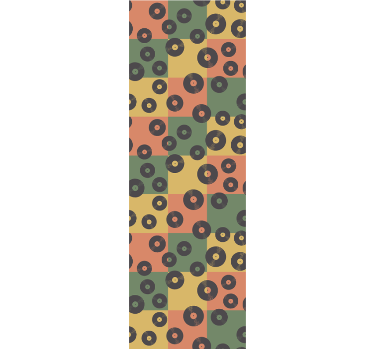 Papel pintado de arte patrón de disco de papel - TenVinilo