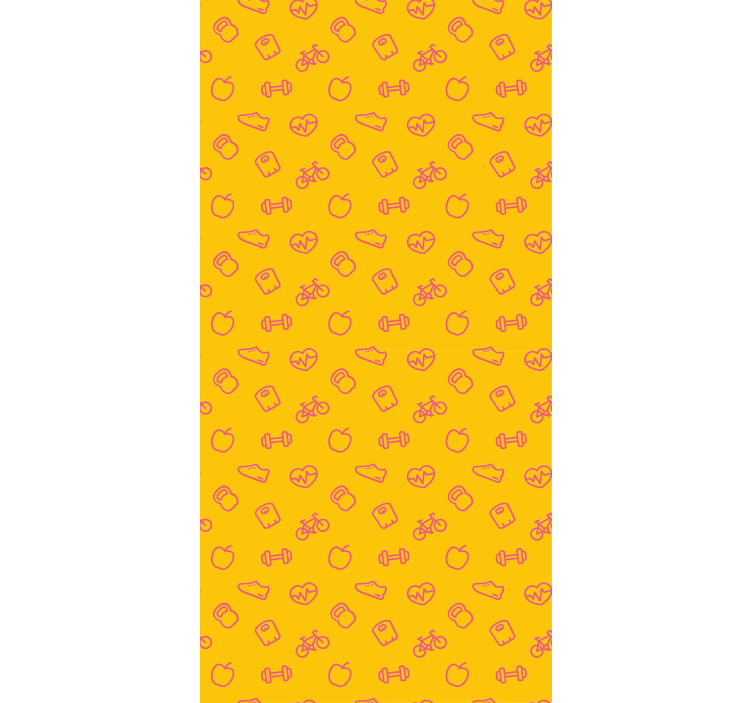 Papel pintado cocina patrón de iconos de garabatos - TenVinilo