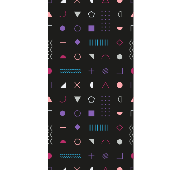 Papel pintado geométrico formas coloridas - TenVinilo