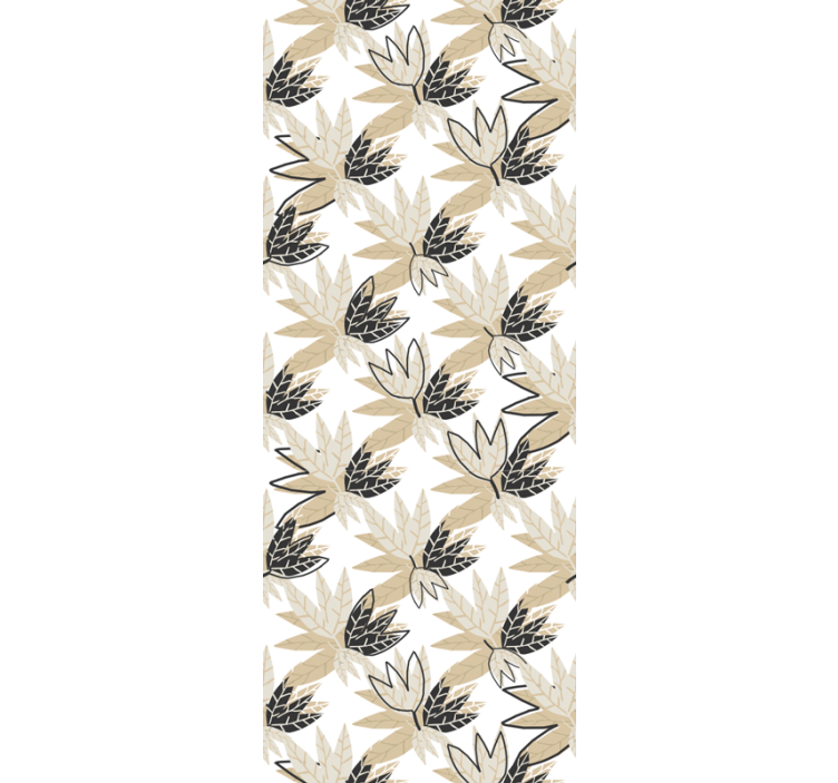 Papel pintado hojas diseño botánico frondoso - TenVinilo