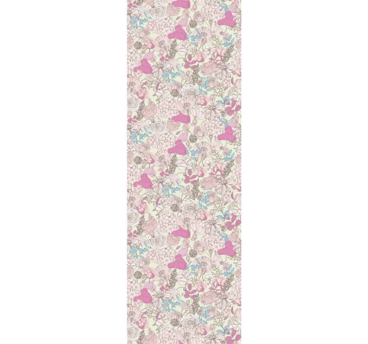 Papel pintado floral jardín clásico vintage - TenVinilo