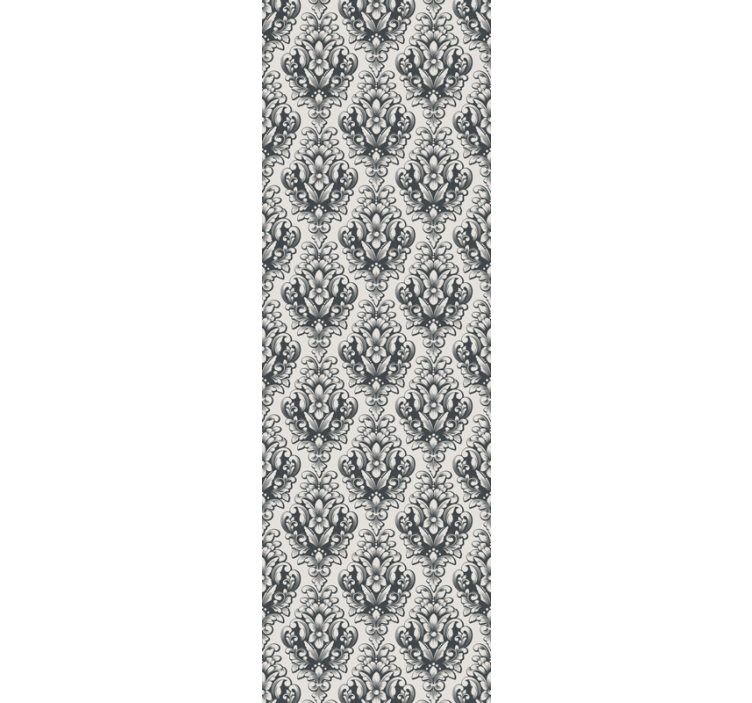 Papel pintado barroco elegantes formas botánicas - TenVinilo