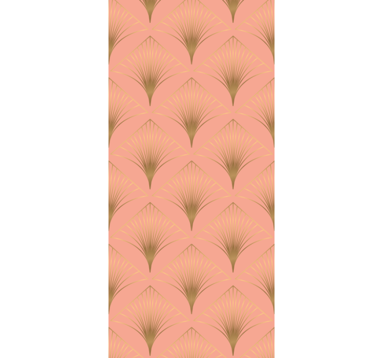 Papel pintado floral elegante patrón de palmeras. - TenVinilo