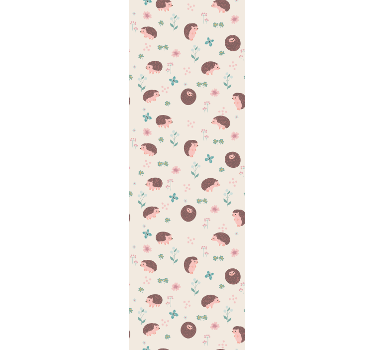 Papel pintado animal lindos patrones de erizo - TenVinilo