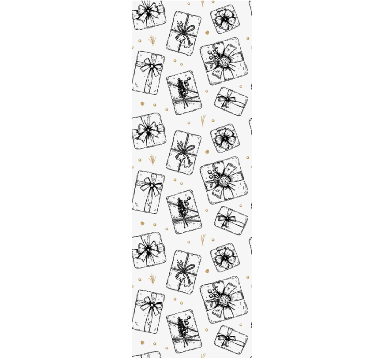 Papel pintado navidad patrones de moños de regalo - TenVinilo