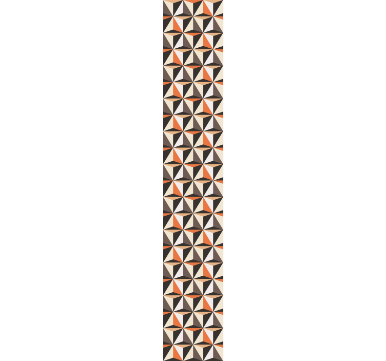 Papel pintado salón disposición de triángulos geométricos - TenVinilo