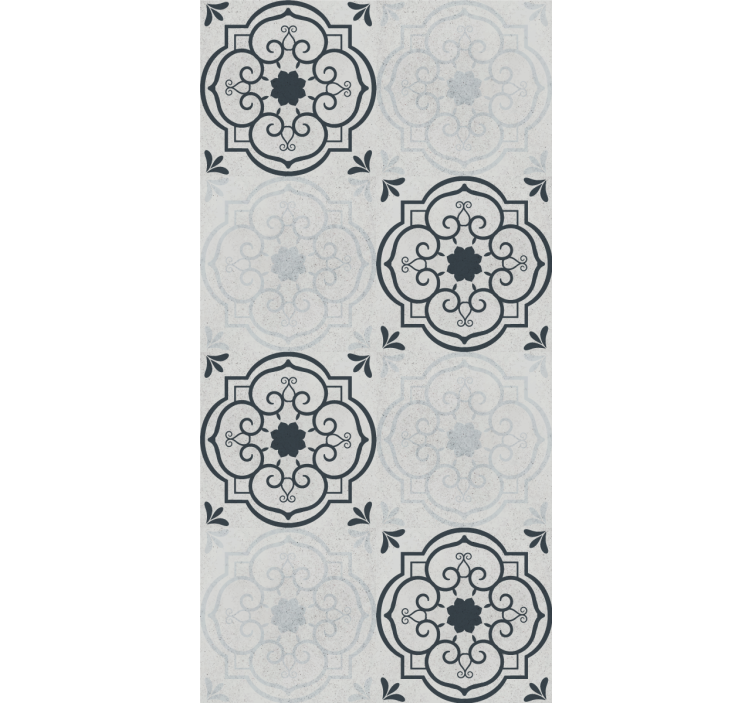 Papel pintado cocina elegantes azulejos grises - TenVinilo