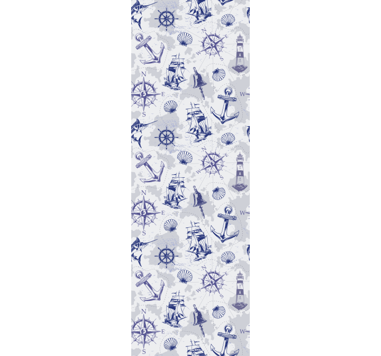 Papel pintado ciudades elementos de temática náutica - TenVinilo