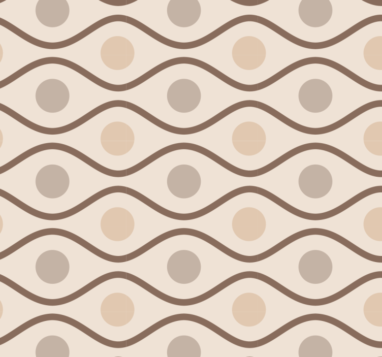 Papel pintado beige estilo 70s - TenVinilo