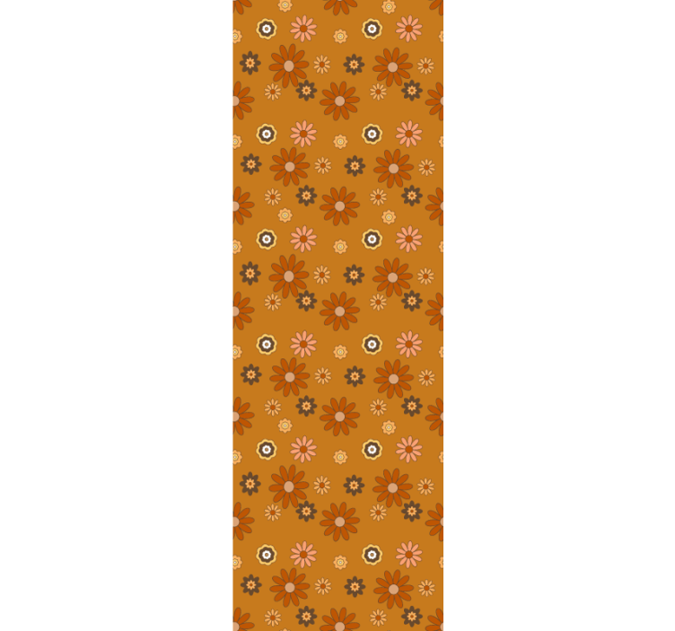 Papel pintado poder floral de los 60 - TenVinilo