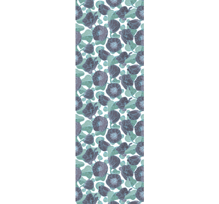 Papel para paredes de flores malva - TenVinilo