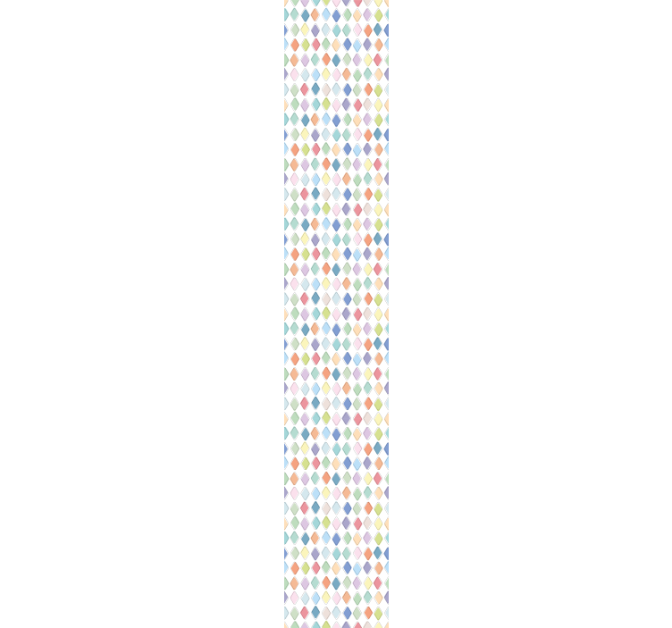 Papel pared arte colourful harlequin diamonds - TenVinilo