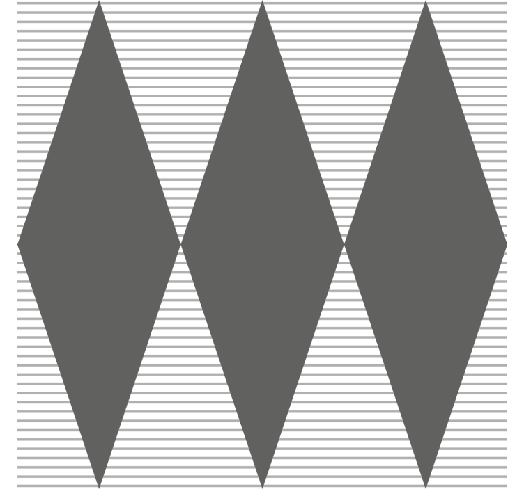 Papel pintado geométrico patrón de diamante gris - TenVinilo