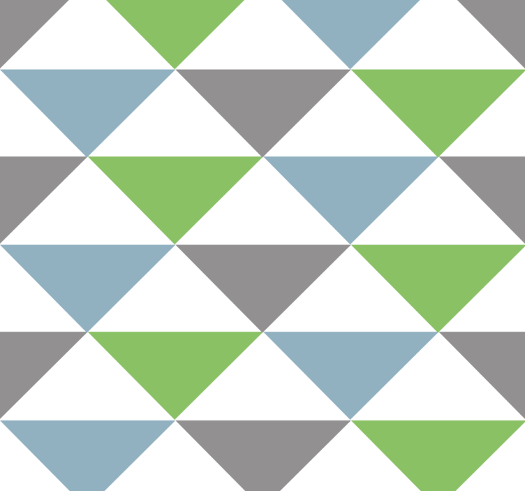 Papel pintado oficina triángulos de colores pastel - TenVinilo