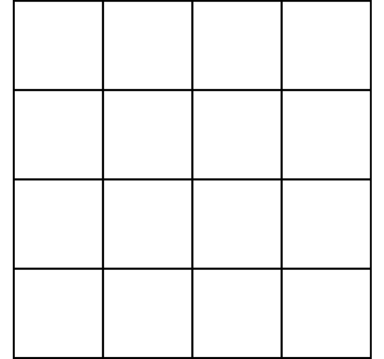 Papel pintado cuadros líneas finas en blanco y negro - TenVinilo