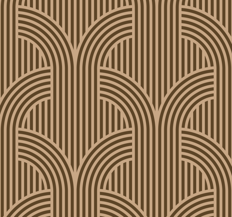 Papel pintado geométrico arco art deco - TenVinilo