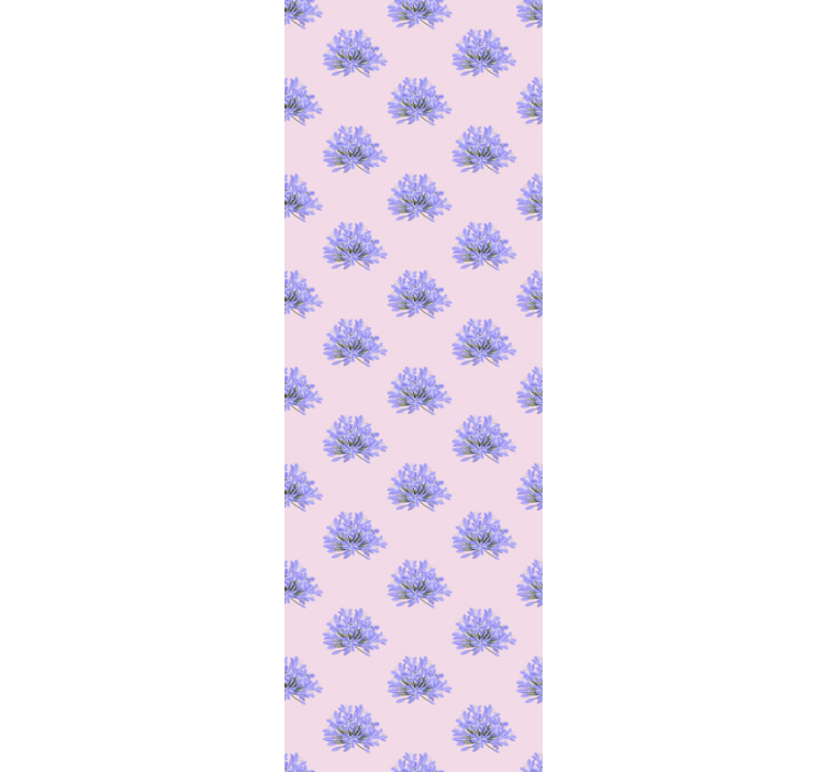 Papel pintado flores arreglo floral morado - TenVinilo