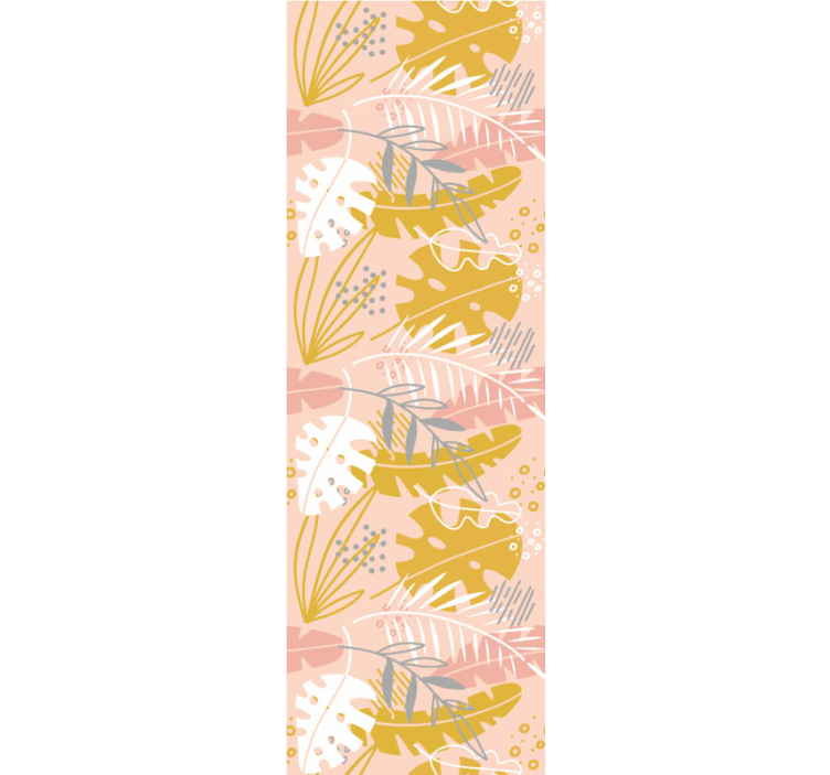 Papel pintado flores colección de hojas tropicales - TenVinilo