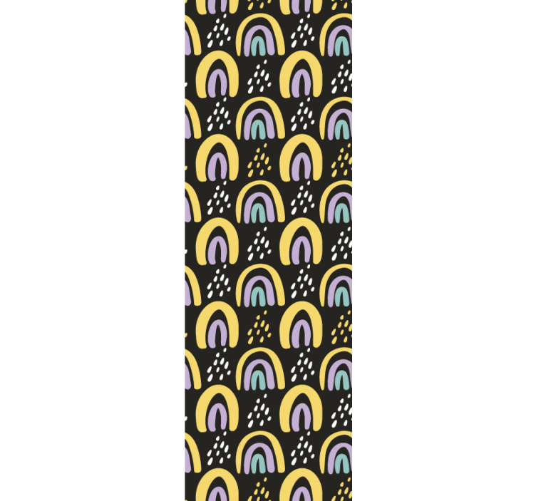 Papel pintado bebé patrón de arcoíris colorido - TenVinilo