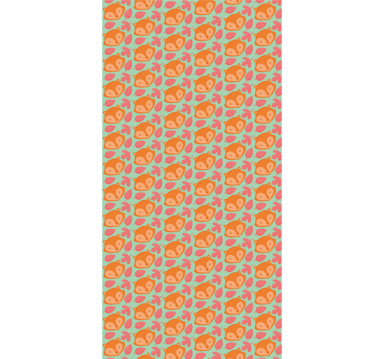 Papel pintado animal patrón de pez juguetón - TenVinilo