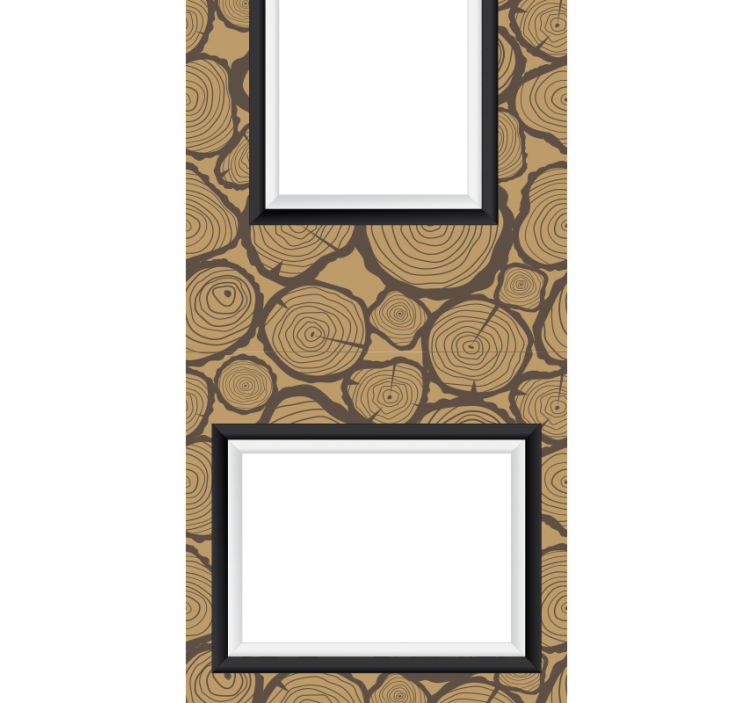 Papel pintado texturas patrón de anillos de árboles - TenVinilo