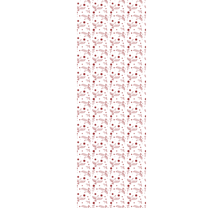 Papel pintado animal pájaros y puntos - TenVinilo