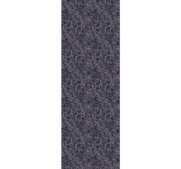 Papel pintado abstracto patrones de líneas curvas azules - TenVinilo