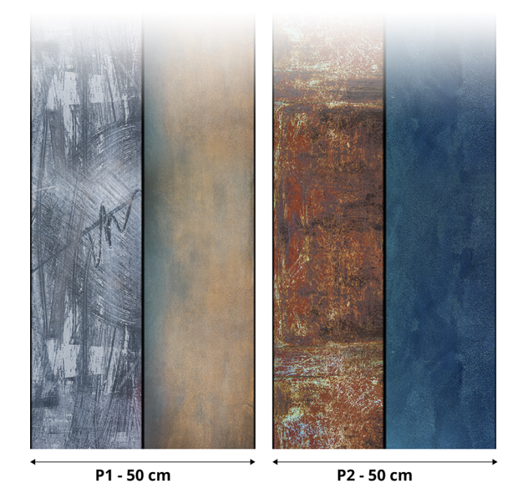 Papel pintado abstracto textura dorada - TenVinilo