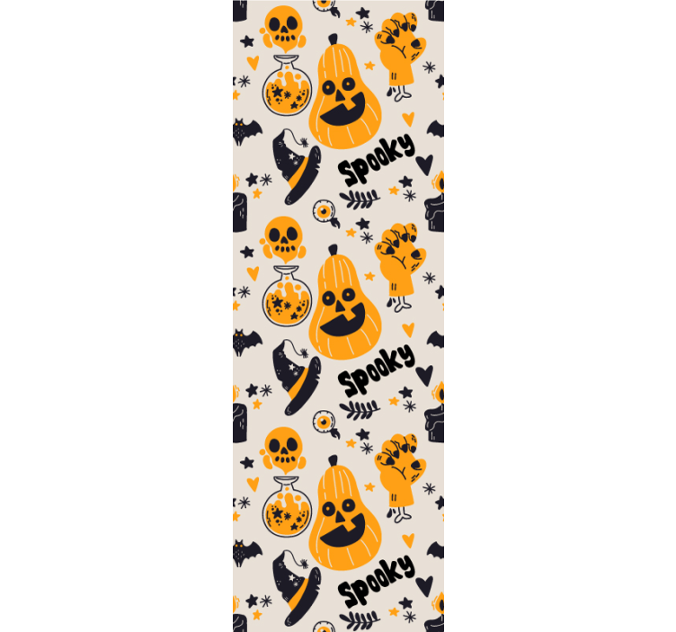 Papel pintado Halloween elementos espeluznantes - TenVinilo